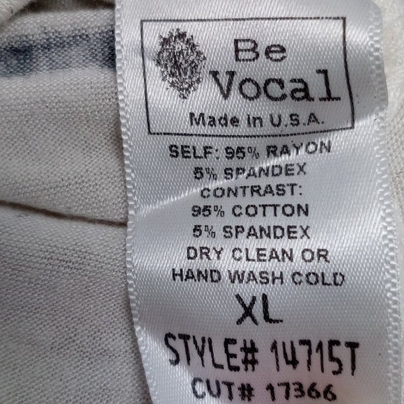 Be Vocal Black and White Colorful Bling Gradient Pattern Tank Top - Picture 5 of 5